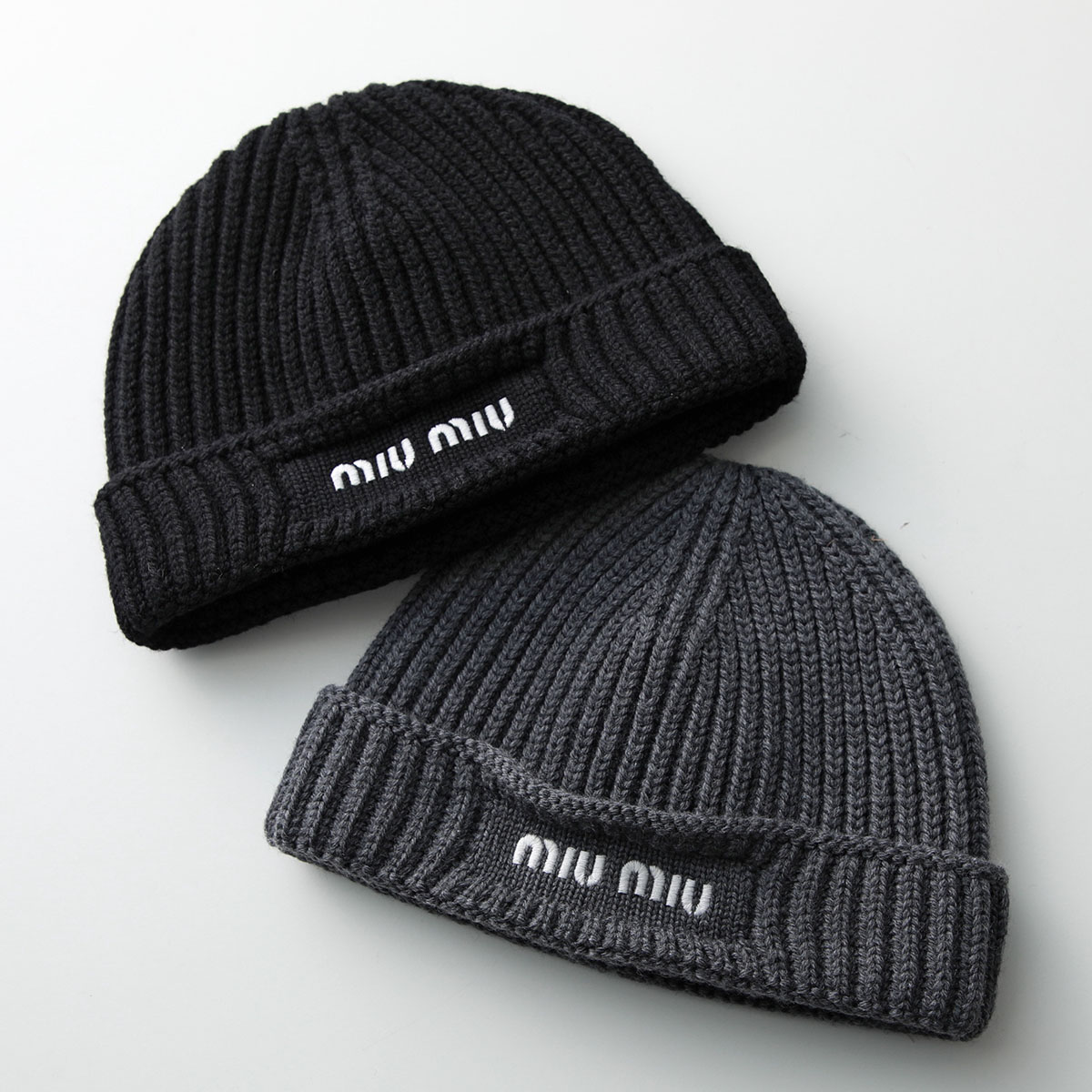 楽天市場】MIUMIU ミュウミュウ ニット帽 5HC375 2CSF レディース