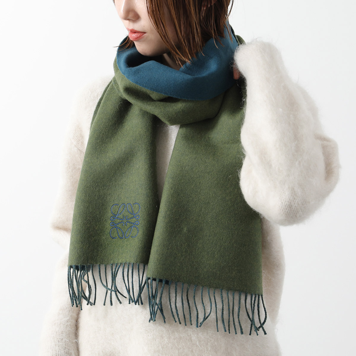 楽天市場】LOEWE ロエベ マフラー 30×180 F810250X01 レディース