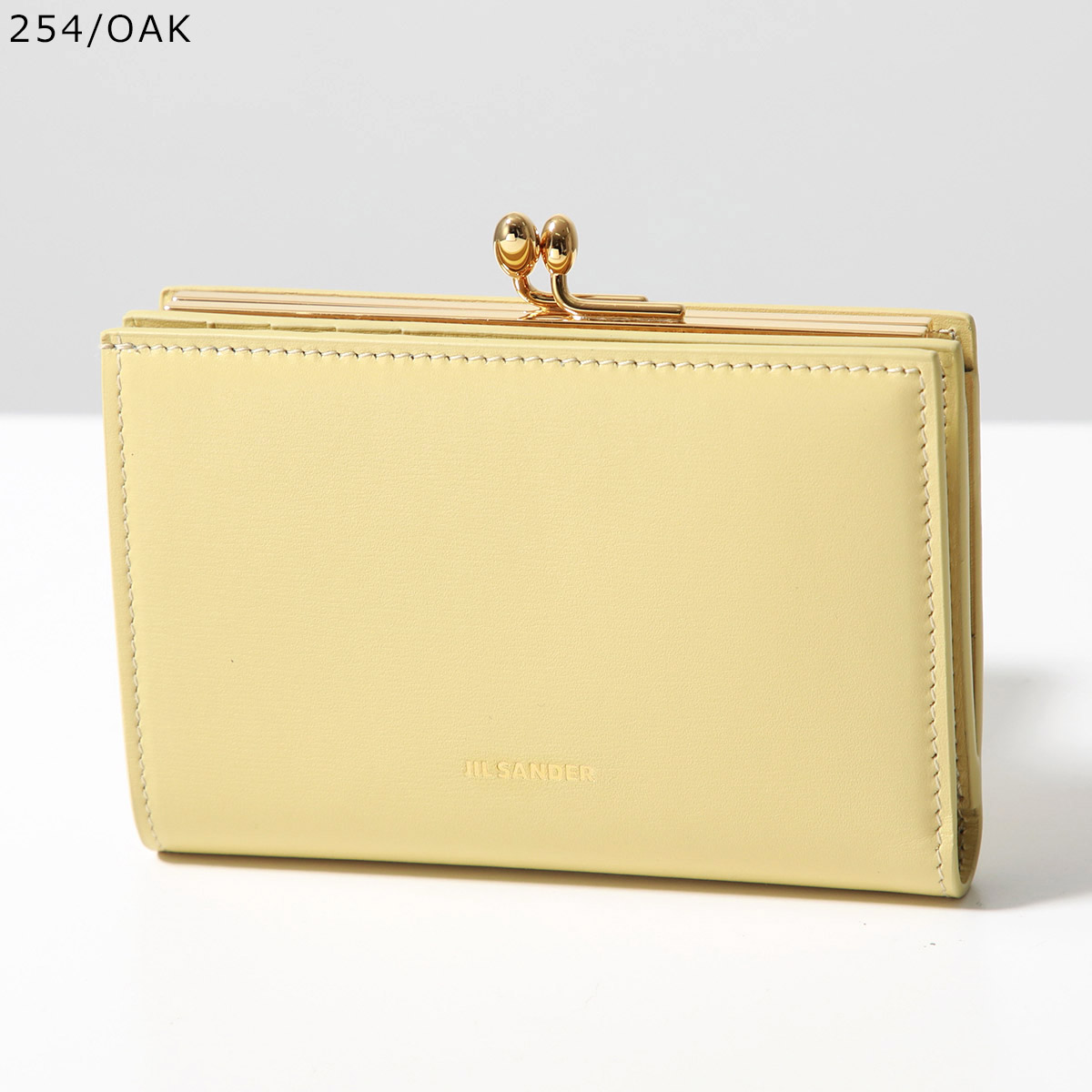 良上品】ジルサンダー 折財布 茶 AA250-15