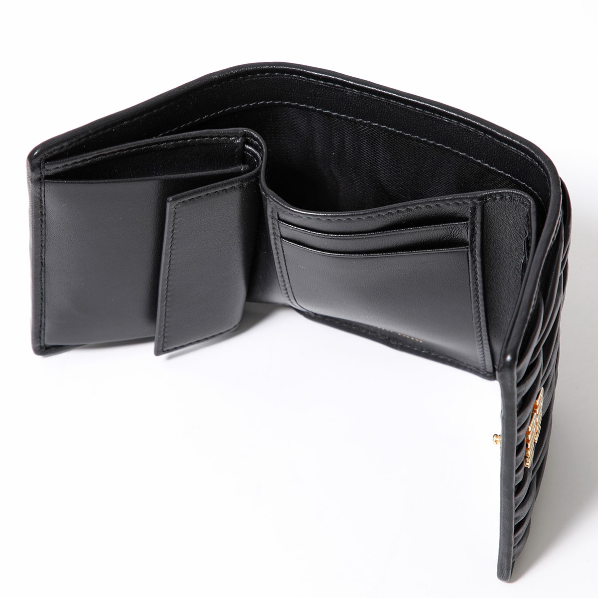 楽天市場】MIUMIU ミュウミュウ 三つ折り財布 MATELASSE マテラッセ