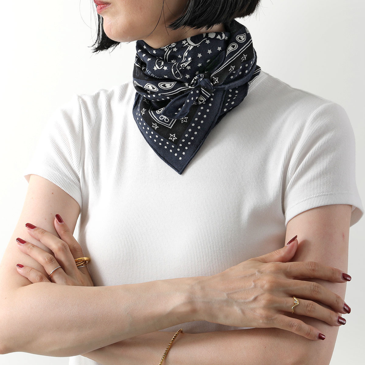 楽天市場】HERMES エルメス スカーフ CARRE カレH 65×65 284135T