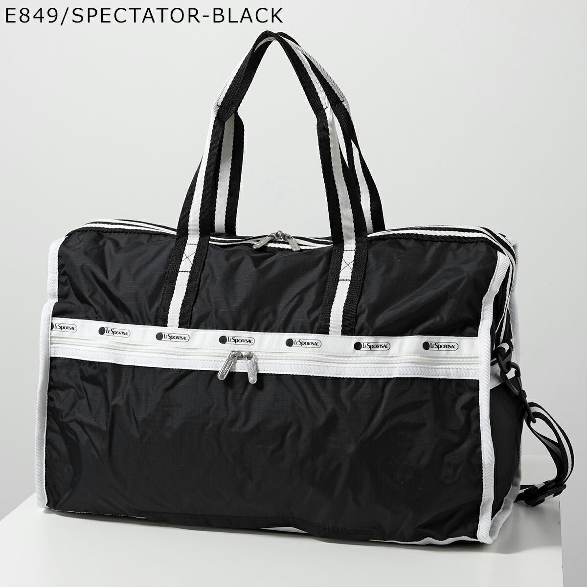 良品】レスポートサック 黒 ナイロンボストンバッグ 軽量 大容量