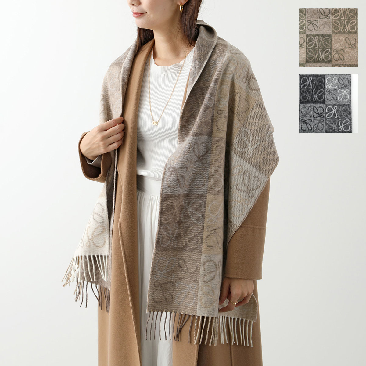 楽天市場】LOEWE ロエベ マフラー 38×180 F810487X17 レディース