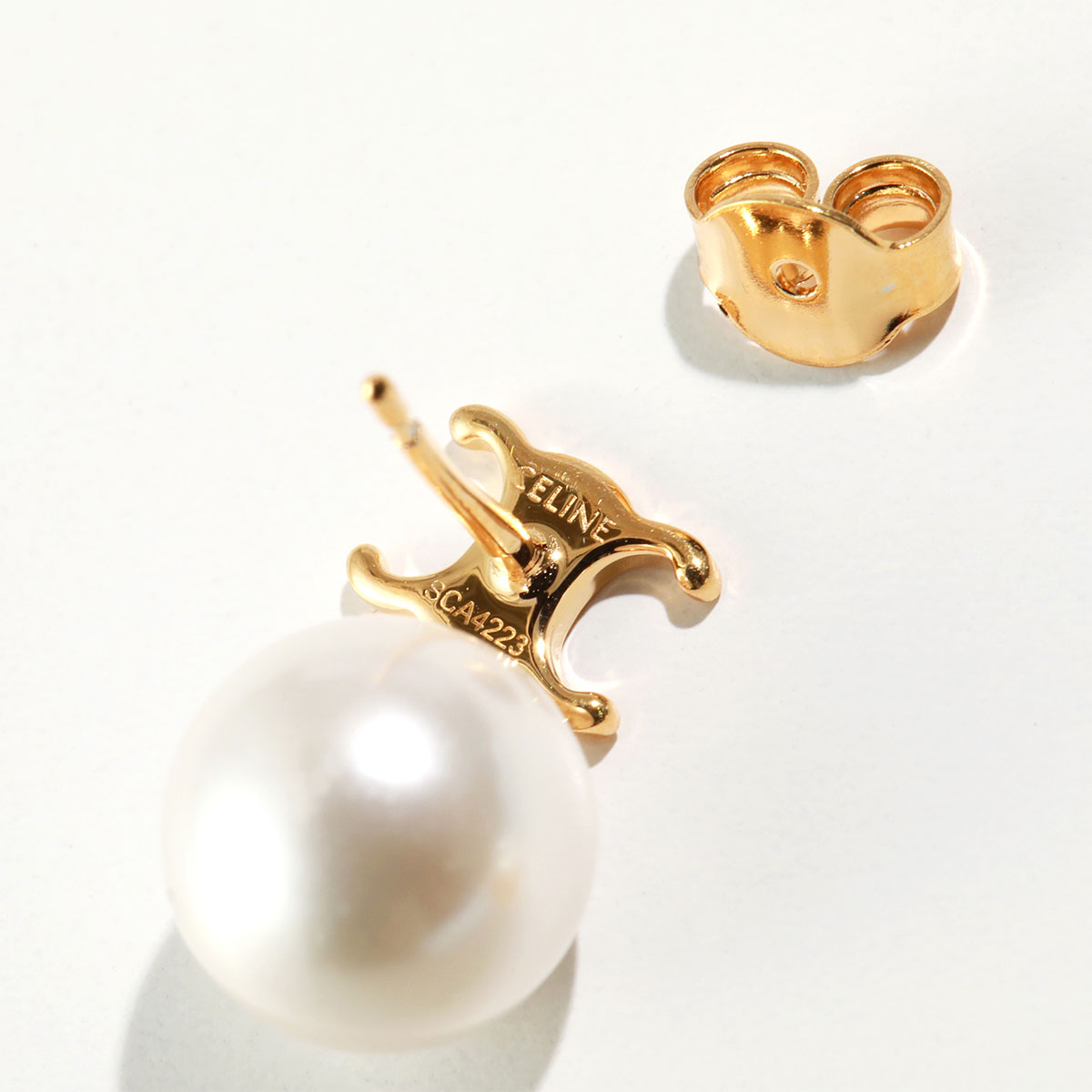 楽天市場】CELINE セリーヌ ピアス PERLS EARRINGS 460TZ6PRB.01GI