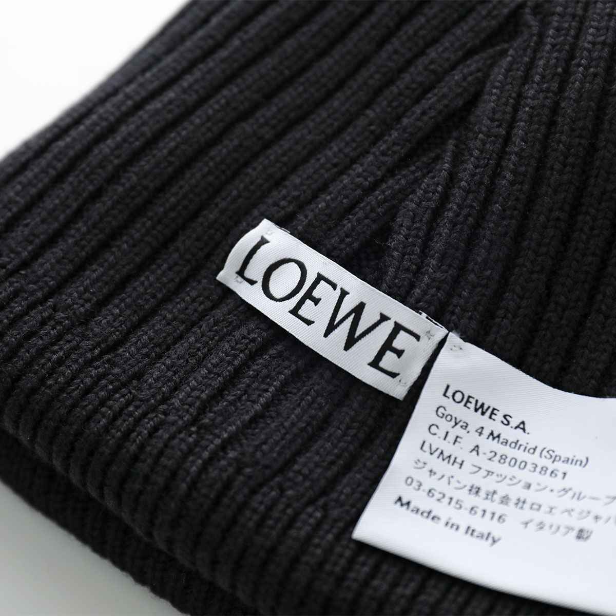 楽天市場】LOEWE ロエベ ニット帽 F540257X23 メンズ ロゴ刺繍 ニット