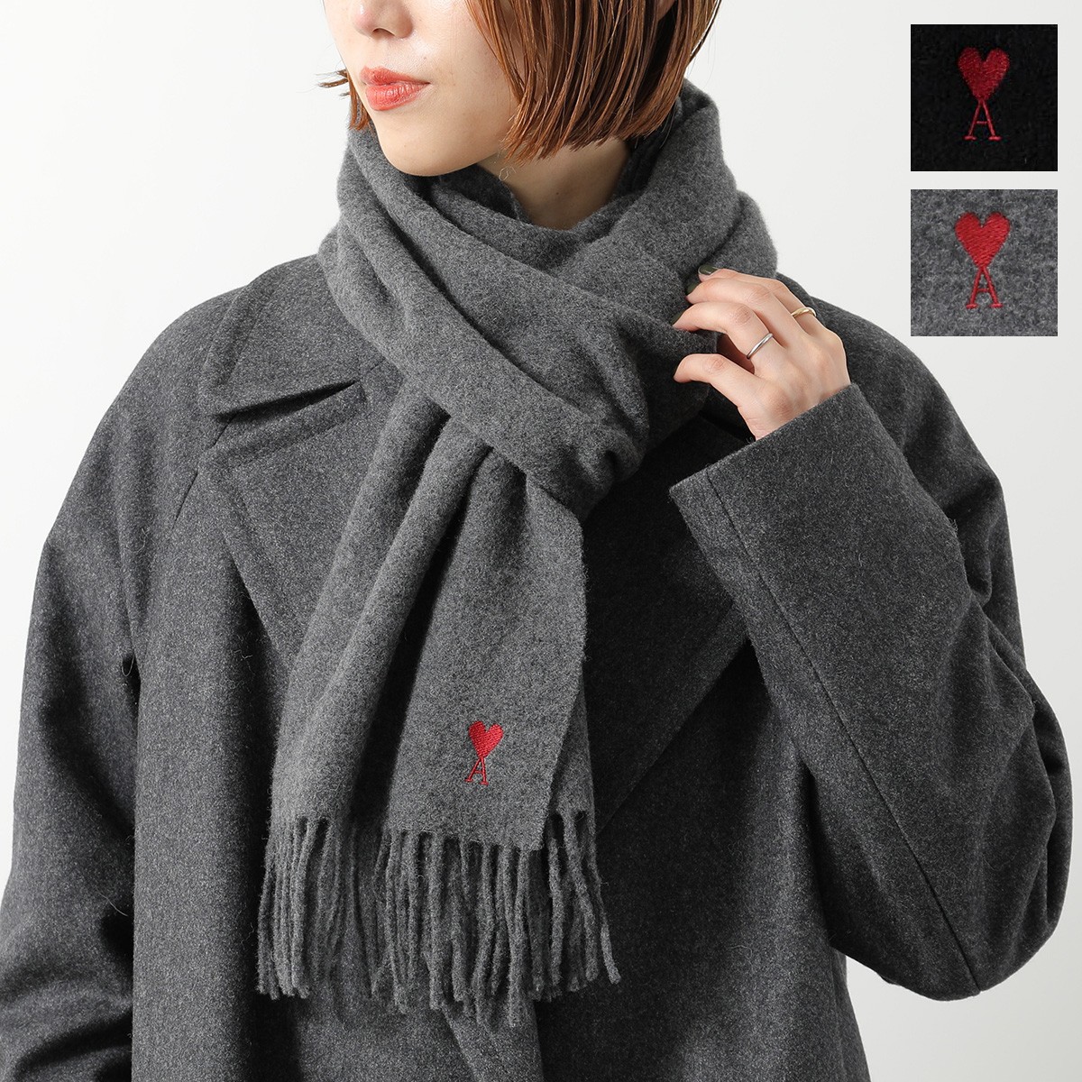 楽天市場】ami paris アミパリス マフラー BFUSF405.334 レディース