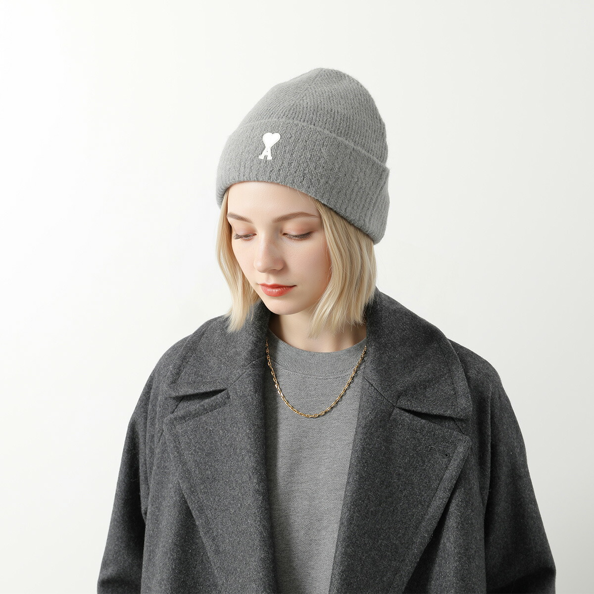 楽天市場】ami paris アミパリス ニット帽 UBO005.KN0135 メンズ