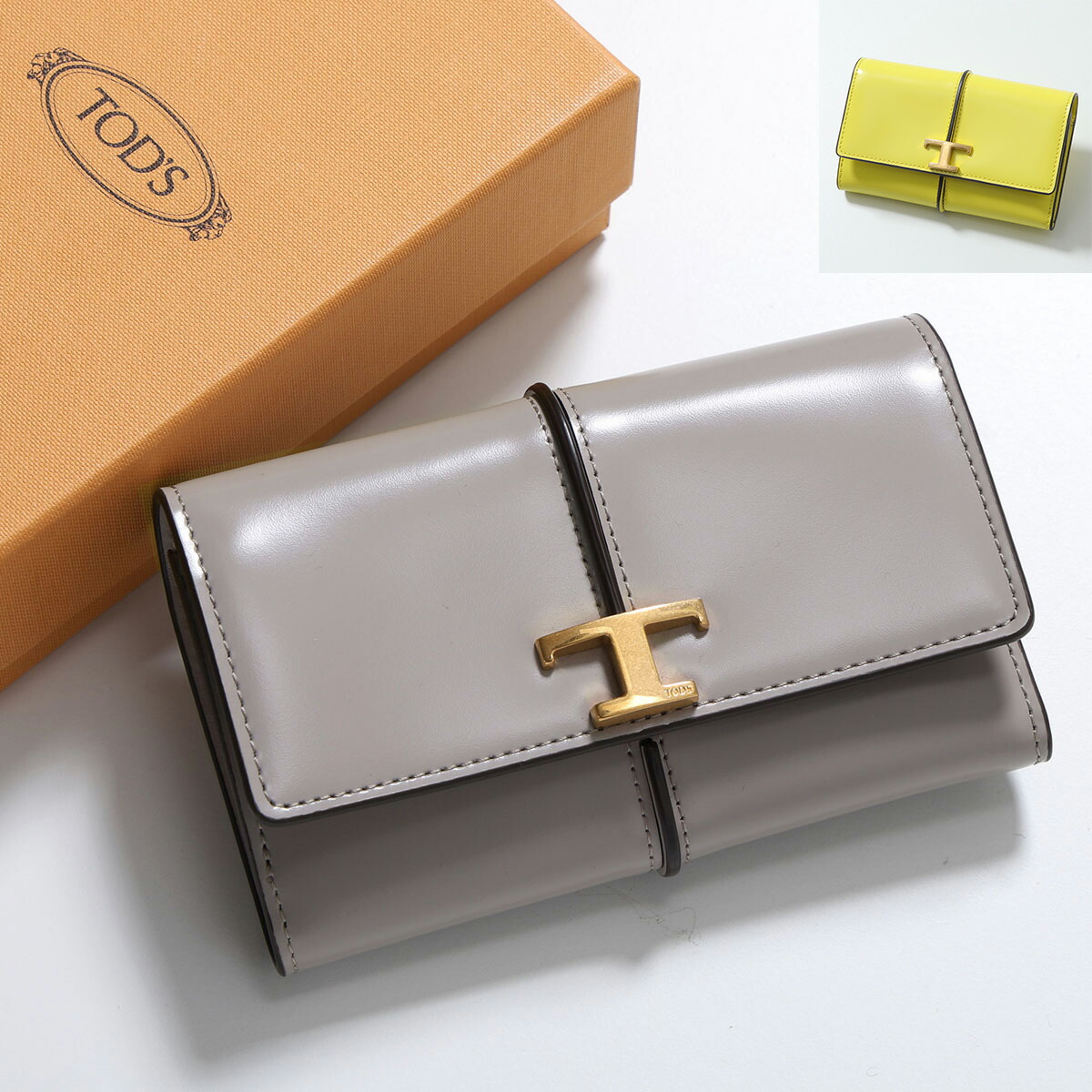 楽天市場】TODS トッズ 三つ折り財布 T TIMELESS Tタイムレス