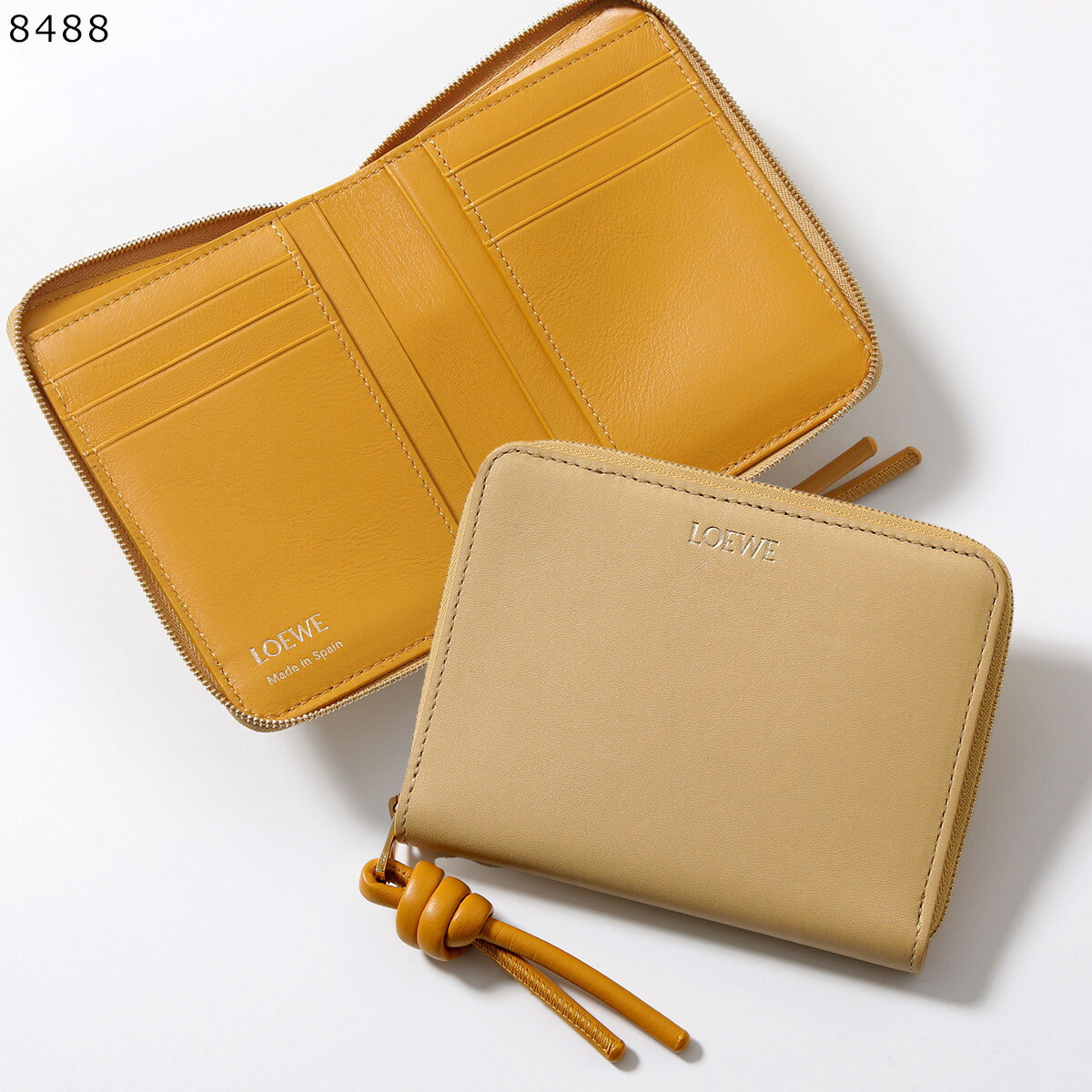 楽天市場】LOEWE ロエベ 二つ折り財布 KNOT COMPACT ZIP AROUND ノット