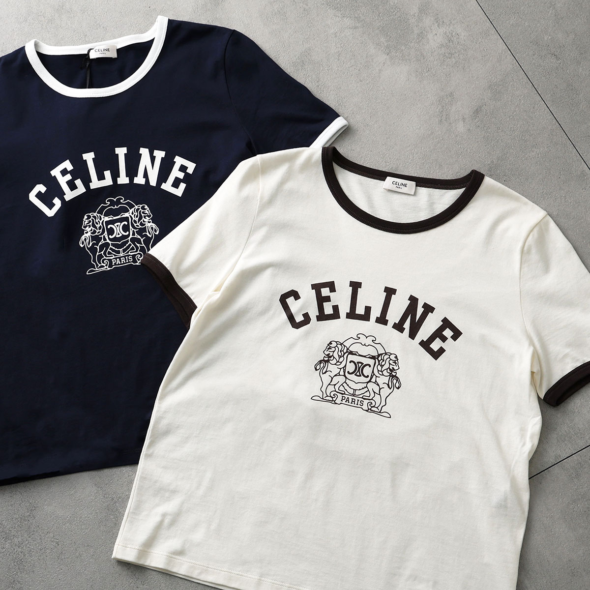 楽天市場】CELINE セリーヌ Tシャツ BLASON 70's ブラゾン RX09C671Q