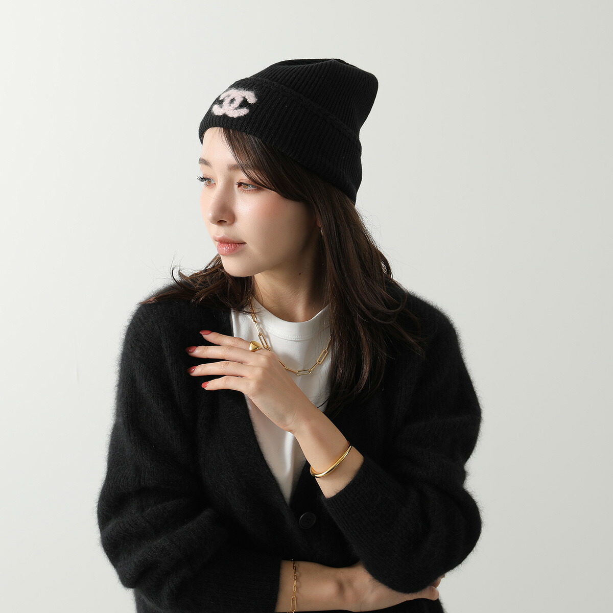 楽天市場】CHANEL シャネル ニット帽 AAB254 B21462 レディース