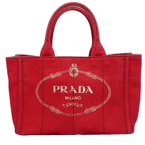 プラダ◇PRADA トートバッグ レッド（17D-7）