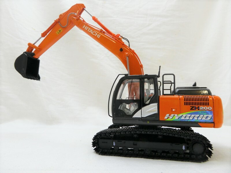 日立建機 ミニチュア ハイブリットショベル ZH200 1/50ミニチュア 日立