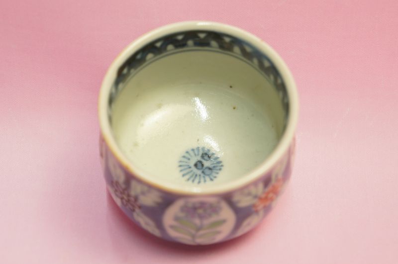 楽天市場】六代 佐藤走波 染錦草花文 湯呑5客揃 : 食器のみつはた