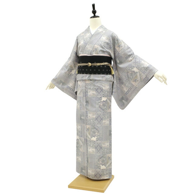 楽天市場】【中古】 本場大島紬 袷 着物 リサイクル 正絹 白大島 白寿