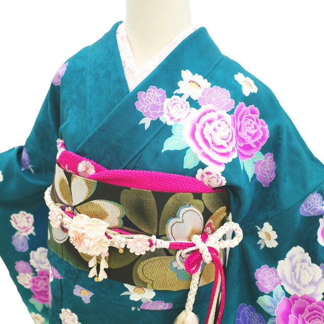 楽天市場】【中古】 振袖 着物 リサイクル 袋帯 長襦袢 3点 セット