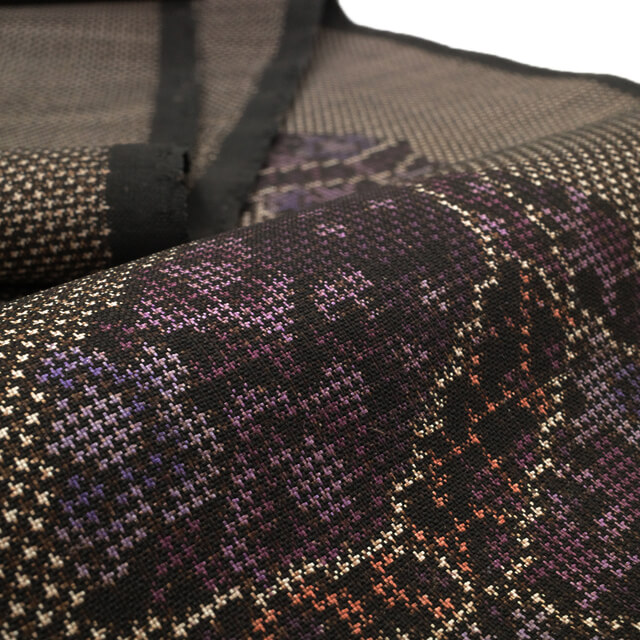 大島紬 かわいい 黒地 あられに椿 7マルキ 楽天市場】【新古品】 本場