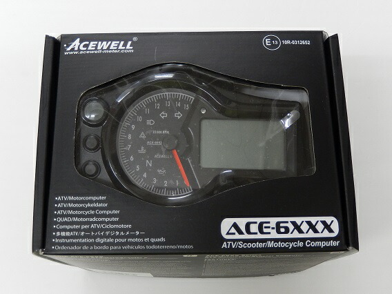 楽天市場】ACEWELL エースウェル 多機能針式タコメーター デジタル