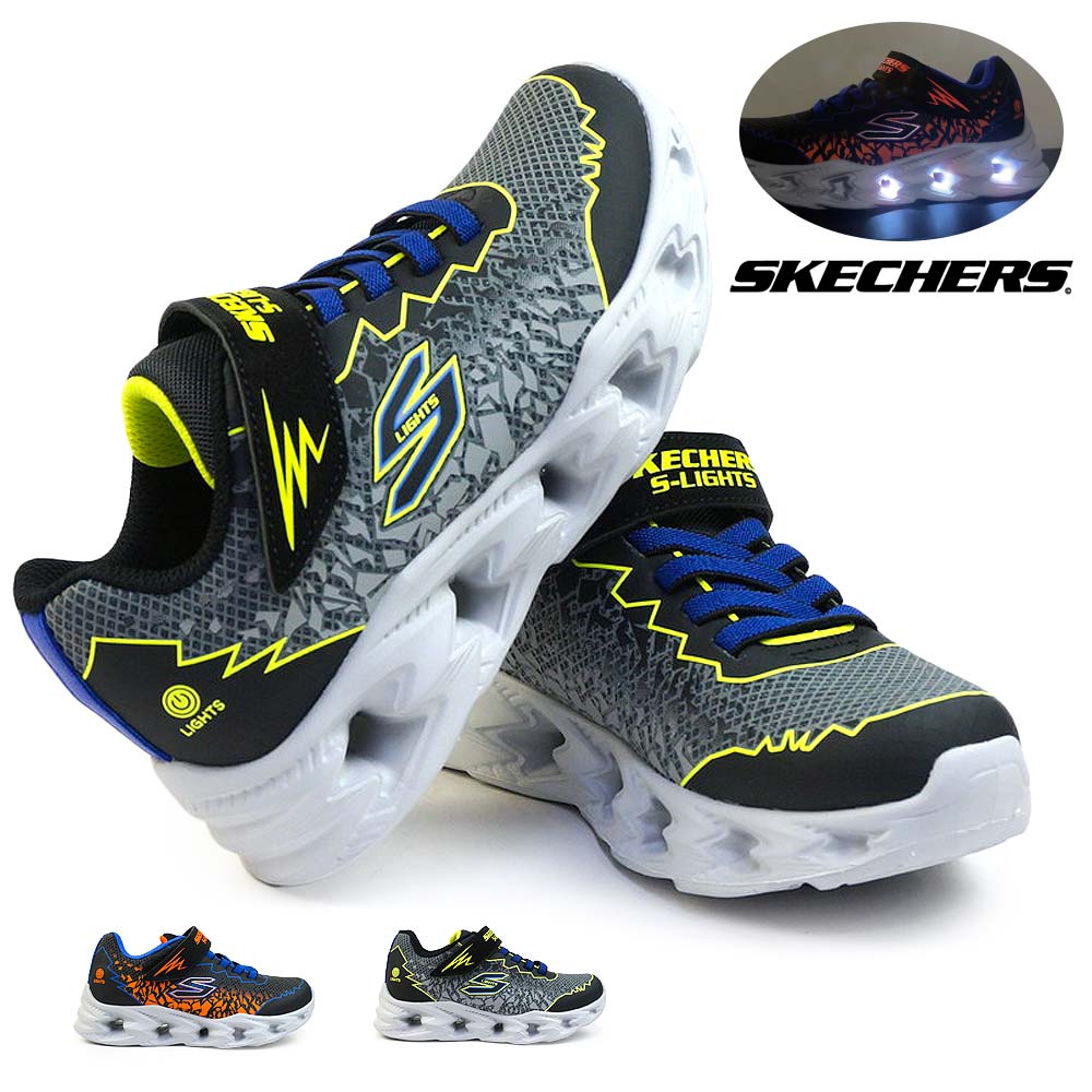 楽天市場】スケッチャーズ 光る靴 ボーイズ 400603L スニーカー