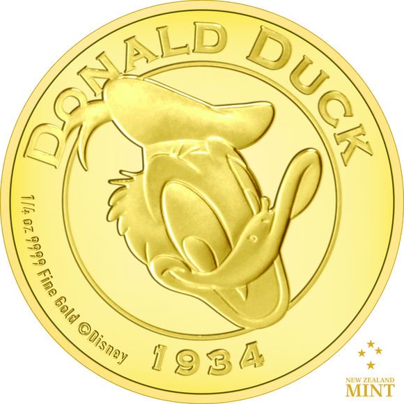 楽天市場】追跡可 2024 1/4オンス ニウエ ドナルドダック 90周年記念