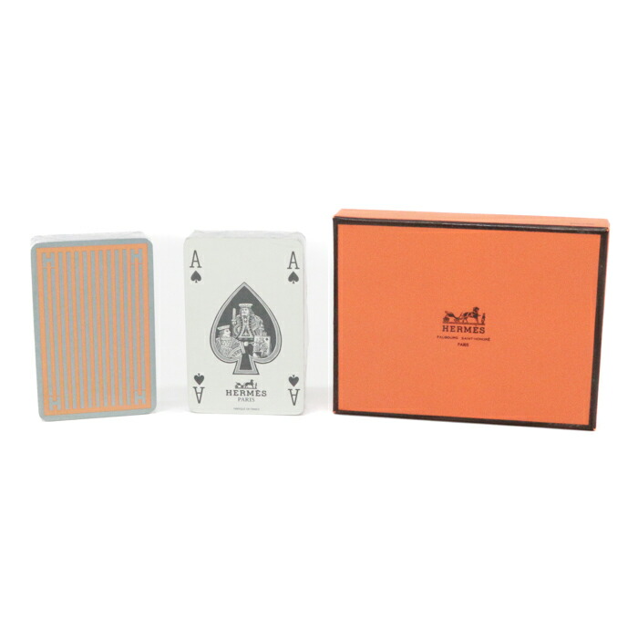楽天市場】【Nランク】 エルメス HERMES トランプ 2個セット ペーパー