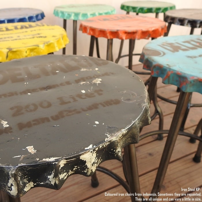 楽天市場】王冠スツール アイアン 鉄製 椅子 いす 丸 円形 スチール