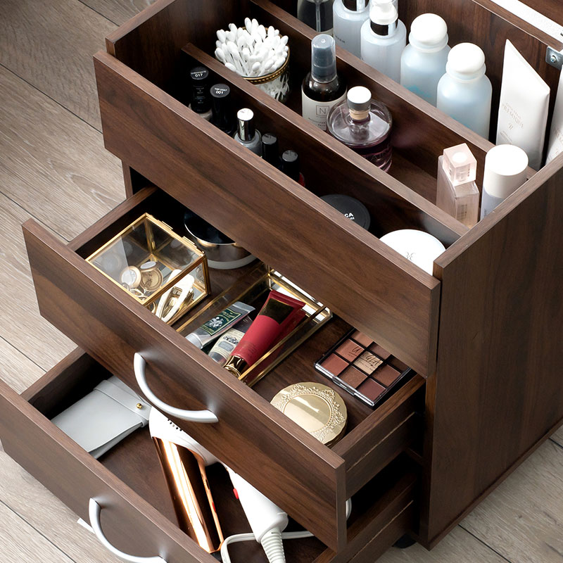 送料無料【新品】これ便利！ たっぷり収納 多機能 コスメ ワゴン 送料