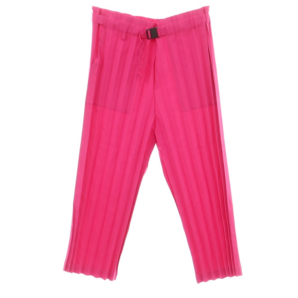 HOMME PLISSE イッセイミヤケ BASICS 消しプリーツ パンツ HOMME