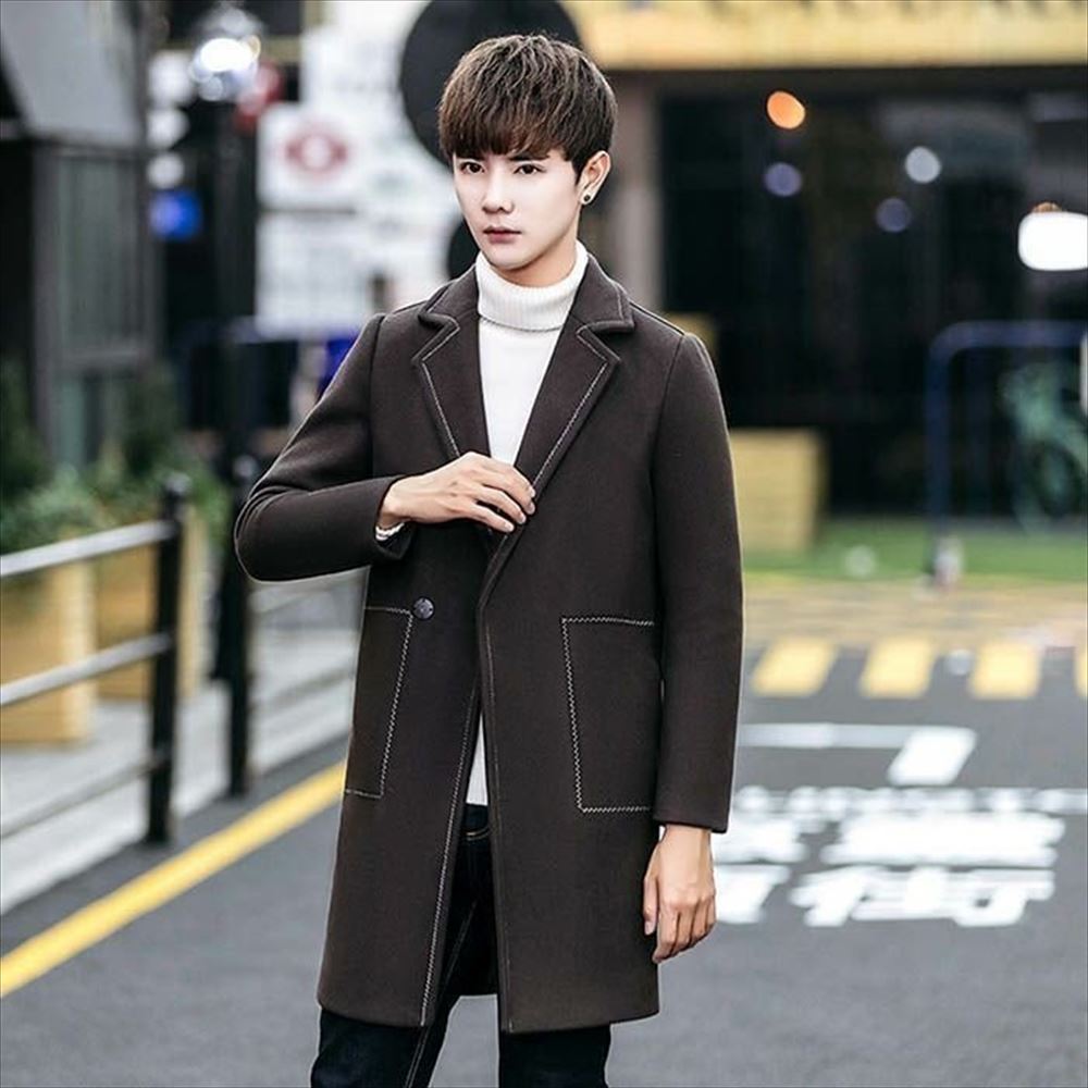 crewre ink BLACKチェスターコート crewre ink BLACKチェスターコート