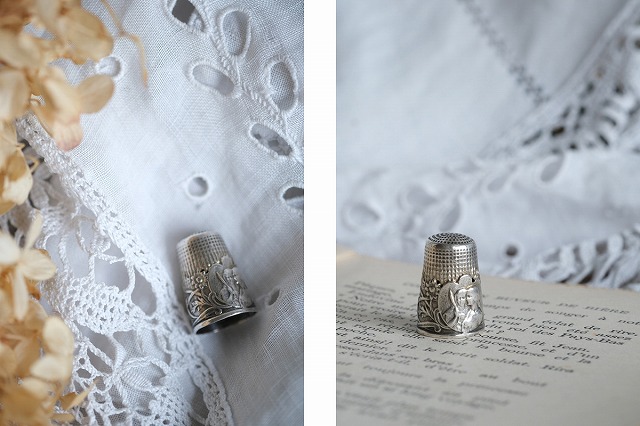 楽天市場】フランス アンティーク 指ぬき シルバー800 F131 : リカム