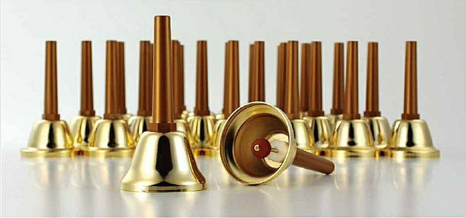 はなみずき ゼンオン ハンドベル ミュージックベル 24個 ブロンズ色