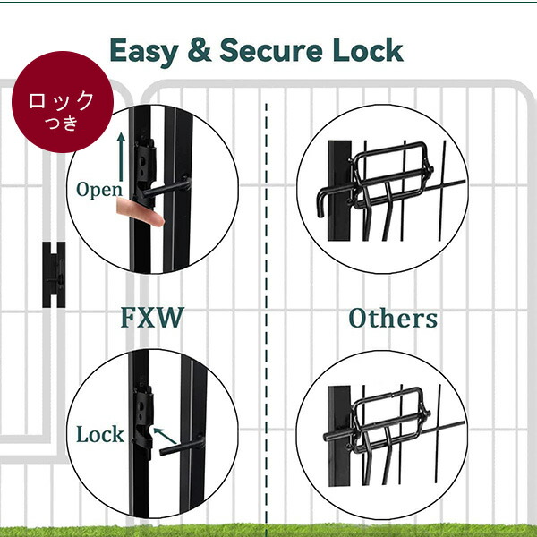 楽天市場】【在庫有り】FXW ドッグ プレイペン 高さ61cm/16パネル
