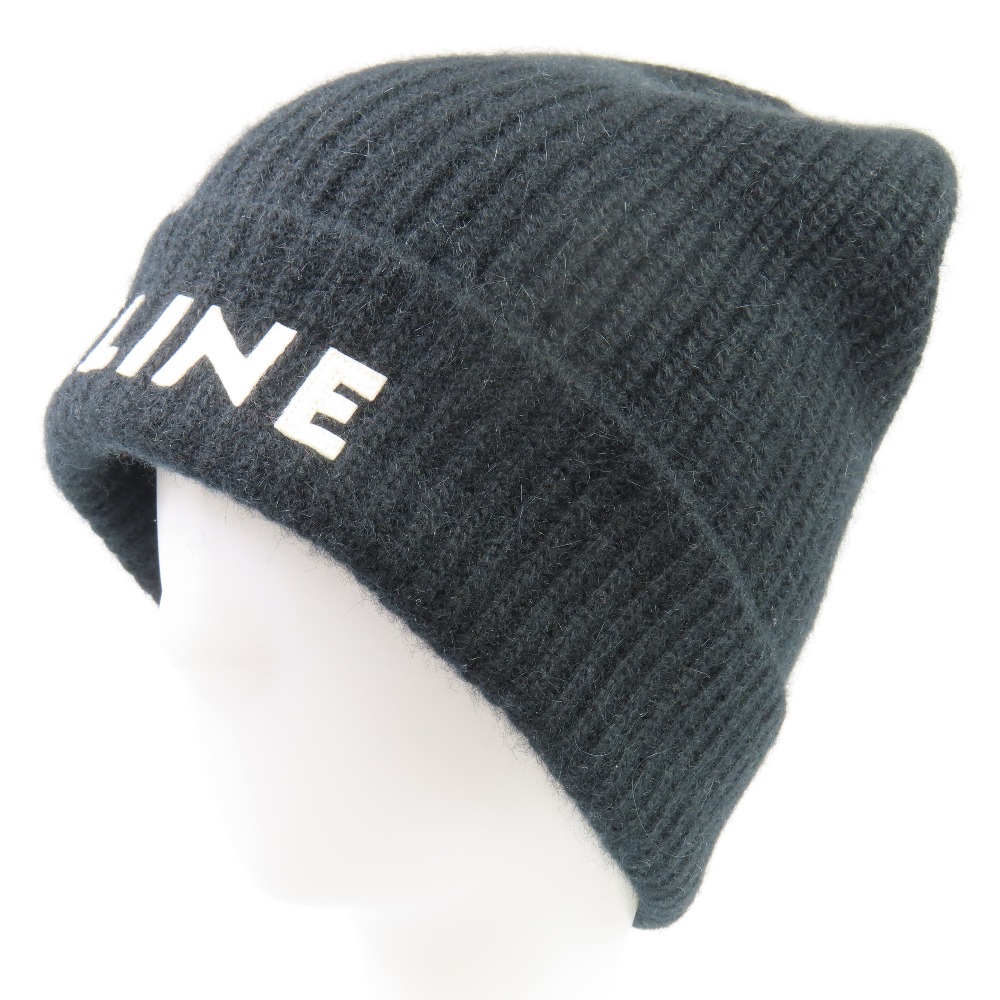 楽天市場】セリーヌ ニット帽 ブラックの通販