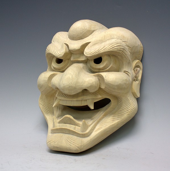 能面 木彫り ② 木彫り 能面 - メルカリ