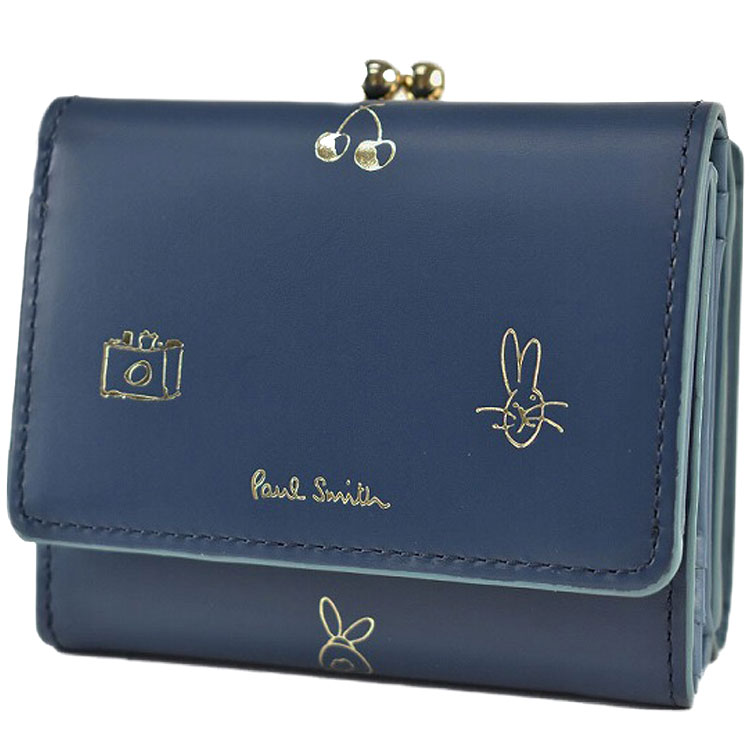 楽天市場】ポールスミス ミニ財布 財布 三つ折り がま口 レディース