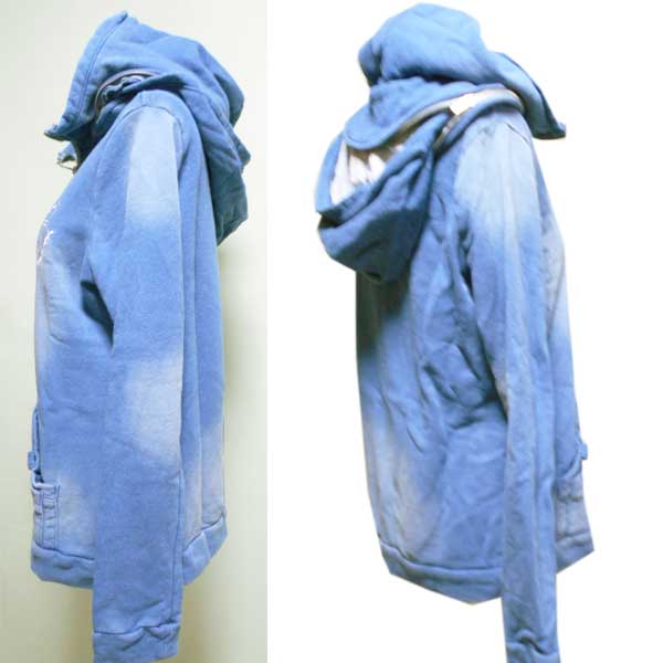 楽天市場】ダブルフードのジップアップパーカー（M・L寸あり