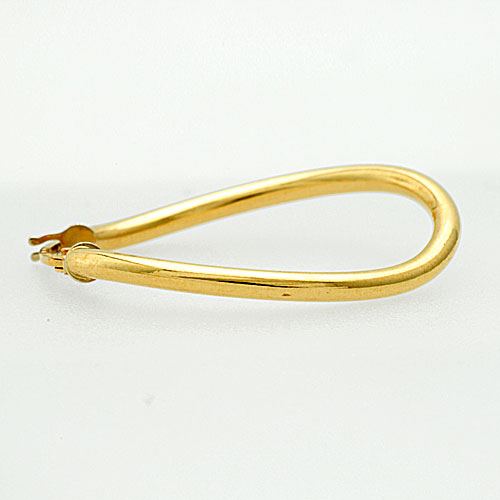 楽天市場】☆ウノアエレ【UNOAERRE】K18イエローゴールド フープピアス