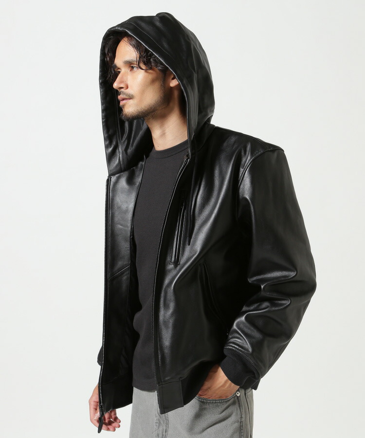 AVIREX ストア ブラックレザーライダースジャケット AVIREX ブラック