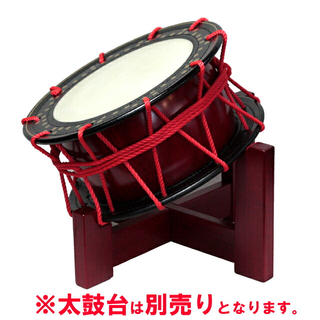 楽天市場】座敷用締め太鼓 水牛皮 直径35cm×高さ15cmバチ2本付き【送料