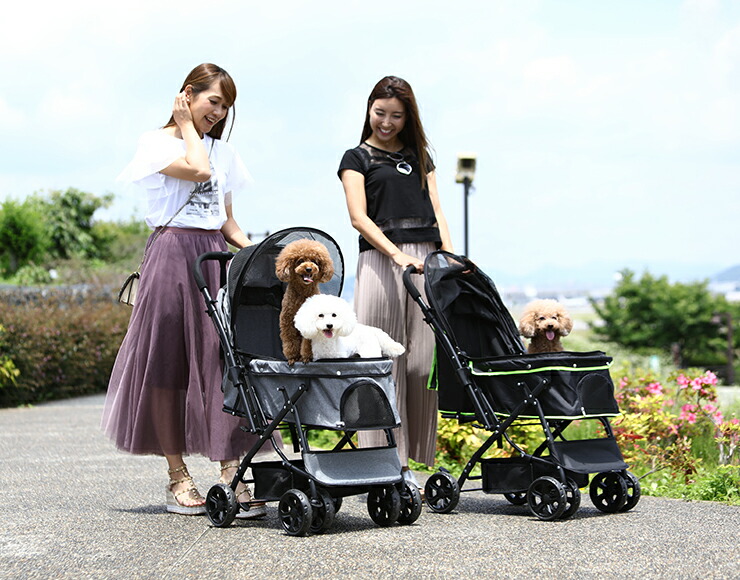 楽天市場】対面式 折りたたみ ペットカート スターネームデザイン 安心