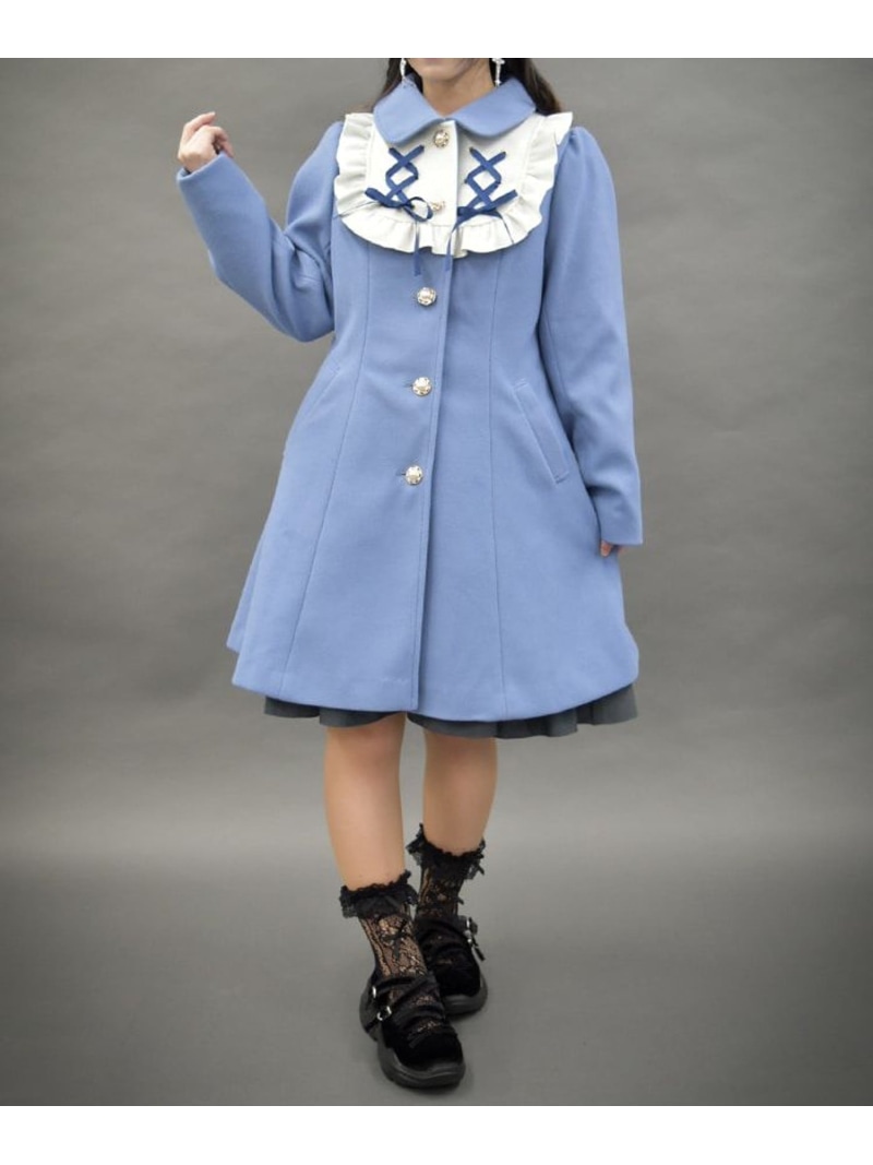 楽天市場】【SALE／65%OFF】ブロッキングフリルコート axes femme