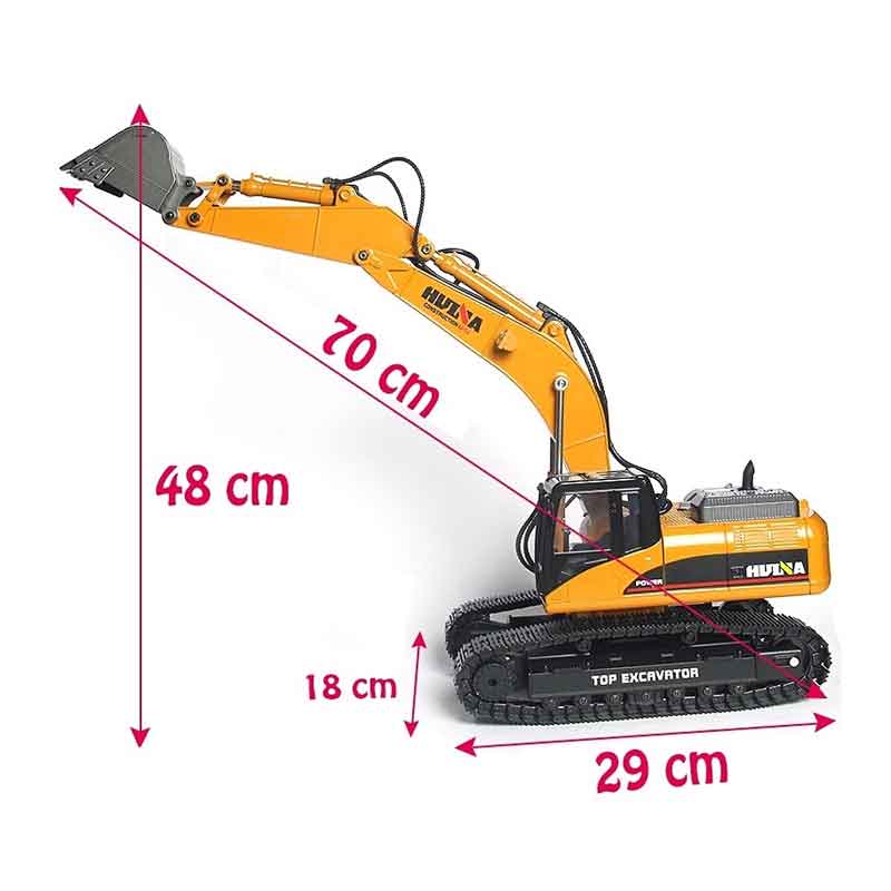 楽天市場】HuiNa Toys 1580 23CH フルメタル 1/14 RC ショベル （RTR