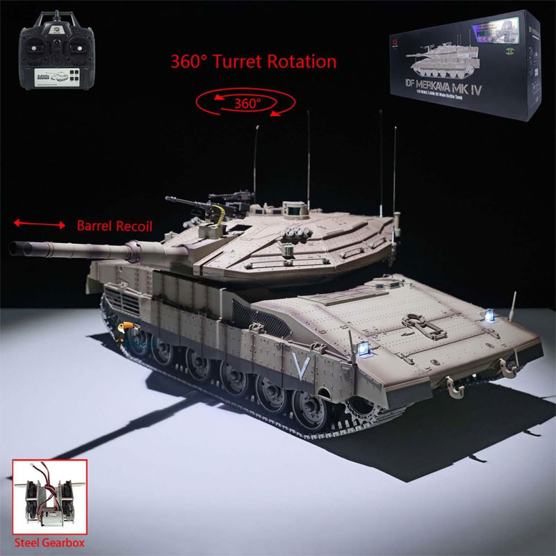 楽天市場】ラジコン戦車完成品ヘンロンHengLong 1/16 IDF メルカバ MK