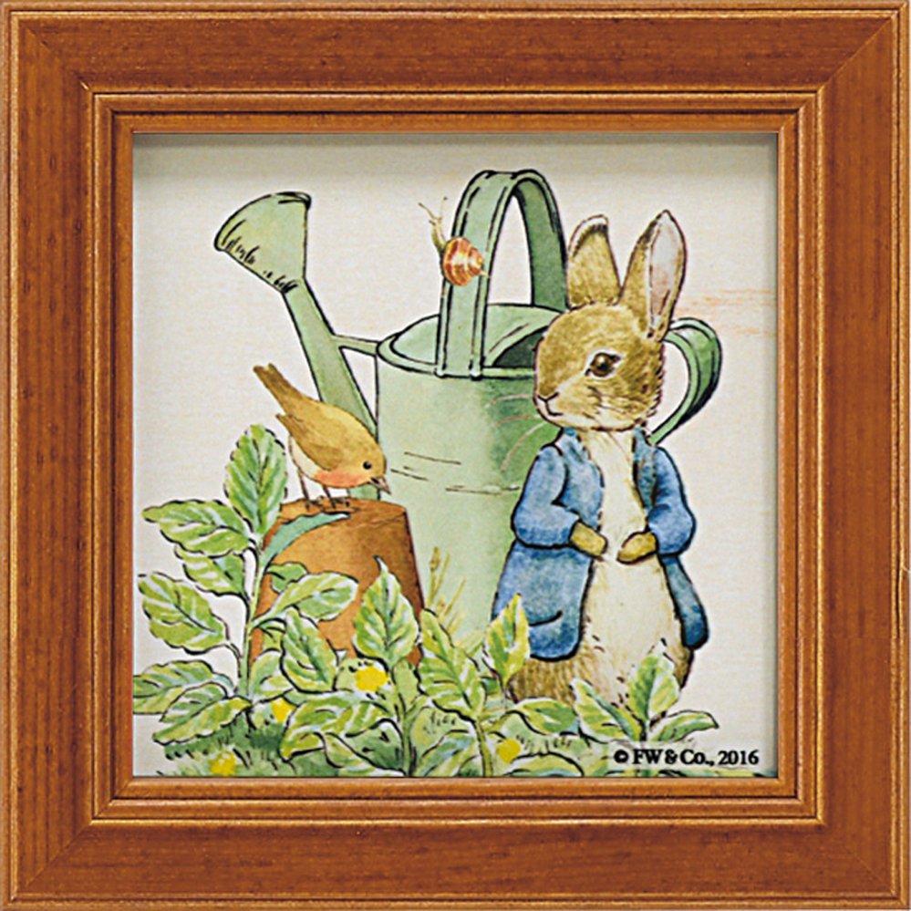 ピーターラビット デコパージュ額壁飾り Amazon.co.jp: ピーター