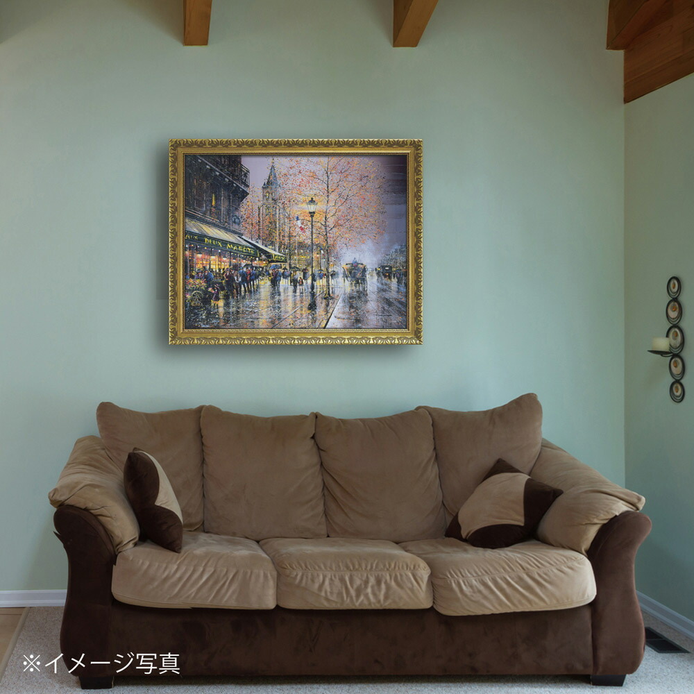 楽天市場】絵画 ギィ デサップ「サン-ジェルマン-デ-プレ」 額入り