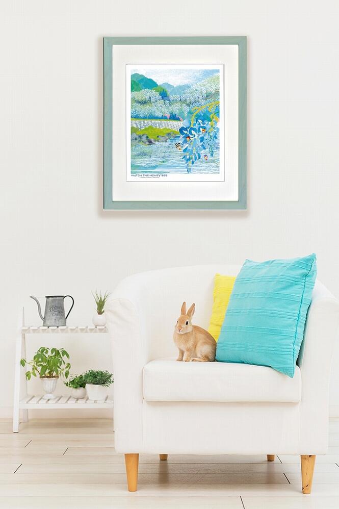 油絵 ゆうみ はしごに置いた鉢花 油絵 ゆうみ はしごに置いた鉢花 油絵