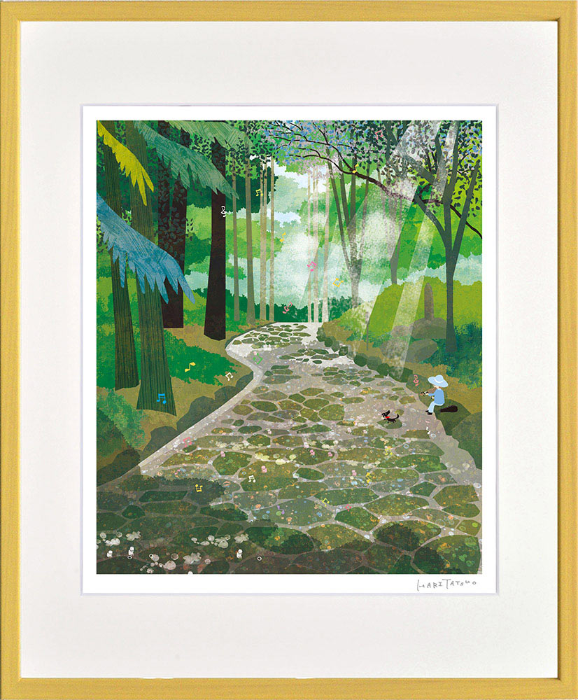 油絵 絵 絵画インテリア 額付(青緑＋金色の枠) F4-080614 人物 女性