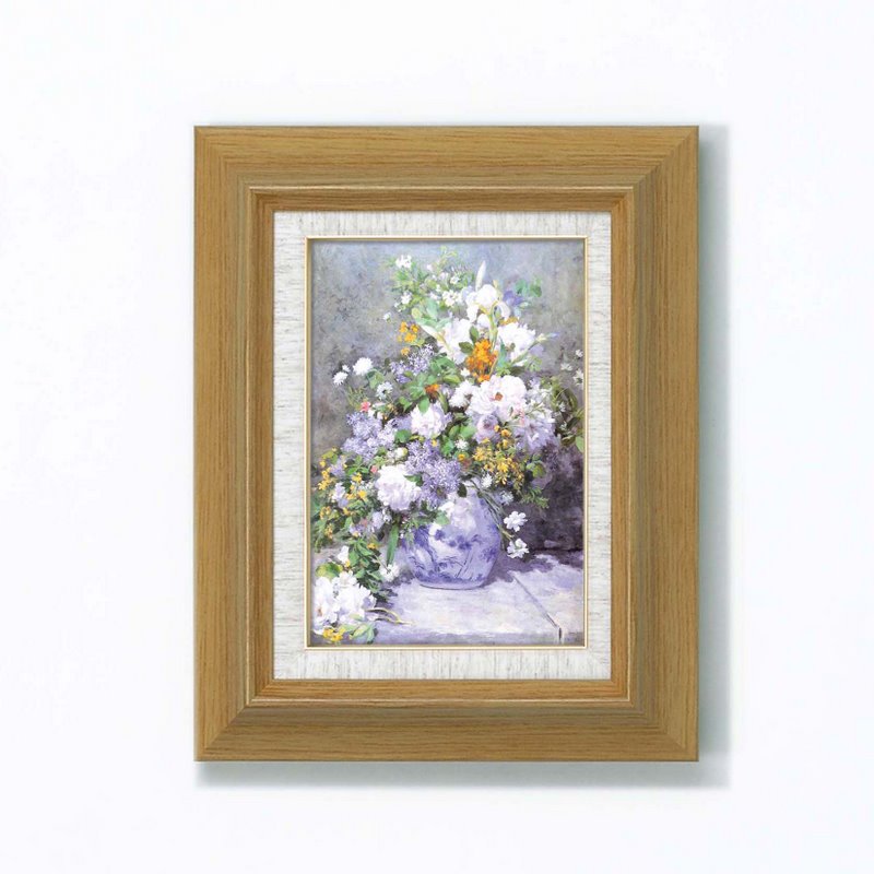 絵画 インテリア 絵 額付(銀) 油絵 F6-030501 花 絵画 インテリア 絵