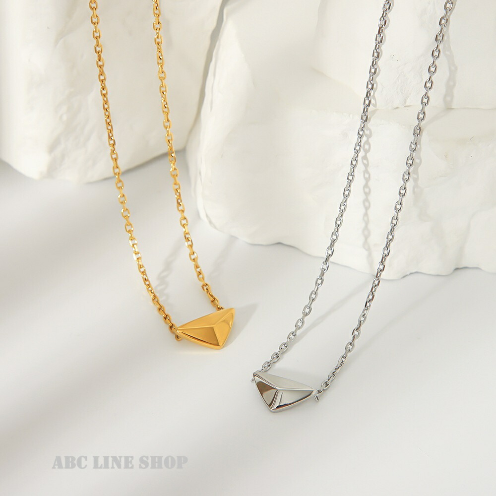 楽天市場】ネックレス 三角 韓国ファッション モチーフアクセ ニキ
