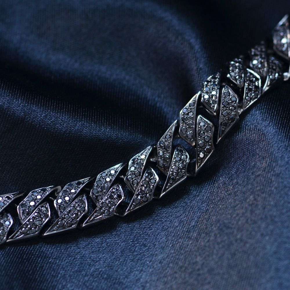 楽天市場】喜平 アンクレット プラチナ メンズ ダイヤモンド ブラック